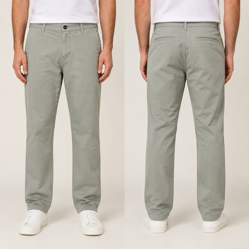 ASOS Design Men's Chino Pants W38 L32 Sage Green Straight Leg